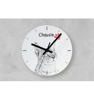 Chausie - Wanduhr mit Katze, Regal Uhr mit Druck, personalisierte Hausdekoration von Art-Dog.
