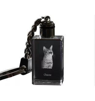 Chausie - Pendentif en cristal avec photo de chat, pendentif lumineux, cadeau unique de la marque Art-Dog