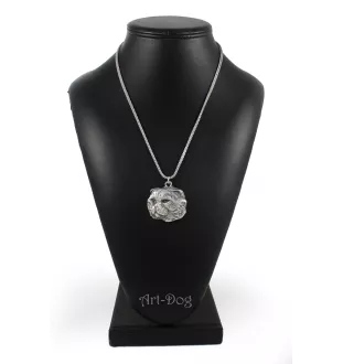 Cat necklace with a cat, cat pendant on a silver chain, unique jewelry by Art-Dog