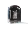 Chausie - un cube en cristal avec une photo, une photo de chat dans le cristal, un presse-papiers cubique de la marque Art-Dog