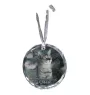 Chausie - crystal bauble with a photo, photo of a cat in crystal, personalized Christmas tree ornament by Art-Dog brand