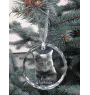 Chartreux - boule de Noël en cristal avec une photo, photo d'un chat dans le cristal, décoration personnalisée pour sapin de Noël de la marque Art-Dog
