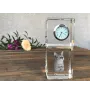Chausie - montre en cristal avec photo, photo de chat dans le cristal, horloge de bureau personnalisée de la marque Art-Dog