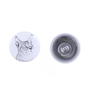 Chausie - Ohrringe mit geliebter Katze, eigenes Foto, perfektes Accessoire für Katzenliebhaber von der Marke Art.-Dog