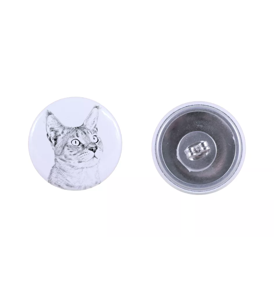 Chausie - boucles d'oreilles avec votre chat bien-aimé, photo personnelle, accessoire parfait pour les amoureux des chats de la marque Art.-Dog