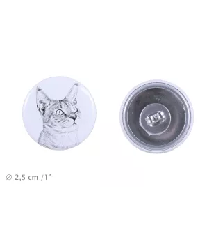 Chausie - boucles d'oreilles avec votre chat bien-aimé, photo personnelle, accessoire parfait pour les amoureux des chats de la marque Art.-Dog