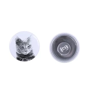 Chartreux - Ohrringe mit geliebter Katze, eigenes Foto, perfektes Accessoire für Katzenliebhaber von der Marke Art.-Dog