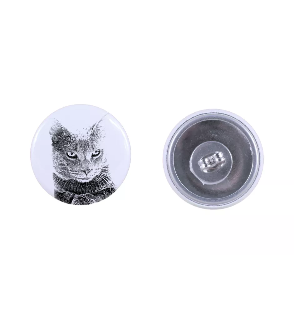 Chartreux - Ohrringe mit geliebter Katze, eigenes Foto, perfektes Accessoire für Katzenliebhaber von der Marke Art.-Dog