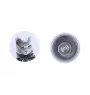 Chartreux - earrings with a beloved cat, own photo, perfect gadget for cat lovers from the Art.-Dog brand.