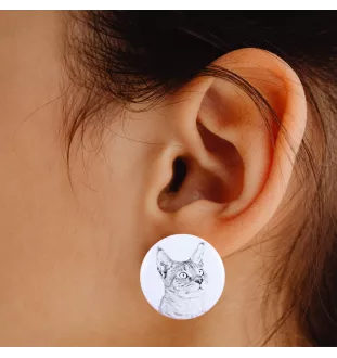 Chausie kolczyki z kotem mały Art-Dog