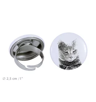 Chartreux - ein einzigartiger Ring, handgefertigt, Damenschmuck der Marke Art-Dog