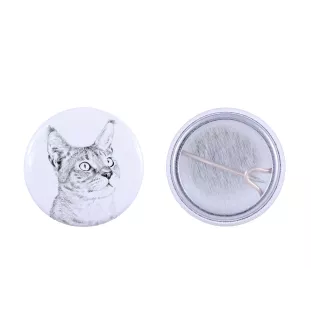 Chausie przypinka z kotem mała Art-Dog