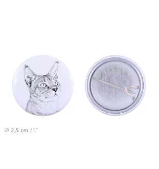 Chausie przypinka z kotem mała Art-Dog