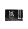 Chartreux - Stifthalter, Kristallorganizer mit Katzenfoto, einzigartige Schreibtischdekoration der Marke Art-Dog