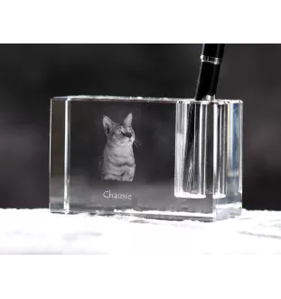 Chausie penholder kryształowy z kotem Art-Dog