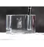 Chausie - Pen stand, crystal organiser with cat photo, unique desk decoration by Art-Dog brand