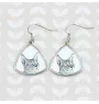 Chausie - cat earrings, hanging earrings with a picture, personalized jewelry with Art-Dog brand print.