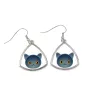 Chartreux - elegant metal earrings as a gift from the Art-Dog brand
