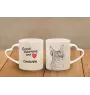 Chausie - cat mug, adorable heart-shaped handle mug, universal gift from Art-Dog brand