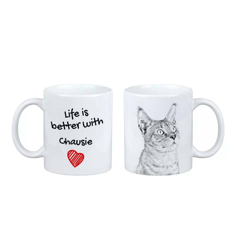 Chausie - Tasse mit Katze, Tasse mit Bild, personalisiertes Geschenk der Marke Art-Dog