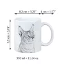 Chausie kubek z kotem I love Art-Dog