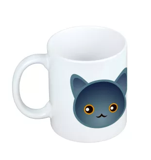Chartreux - mug with graphics and the logo of the Art-Dog brand