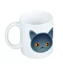 Chartreux - mug with graphics and the logo of the Art-Dog brand
