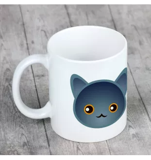Chartreux - mug with graphics and the logo of the Art-Dog brand