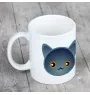 Chartreux - mug with graphics and the logo of the Art-Dog brand