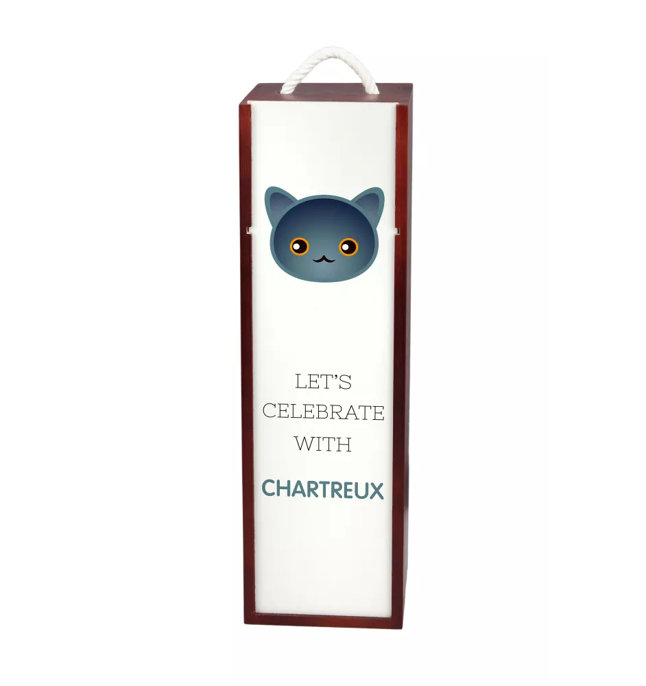 Chartreux - wine box with graphics and the brand name Art-Dog