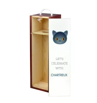 Chartreux - wine box with graphics and the brand name Art-Dog