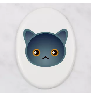 Chartreux płyta nagrobna z kotem Art-Dog