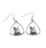 Chartreux - boucles d'oreilles avec un chat, boucles d'oreilles pendantes avec une image, bijoux personnalisés avec l'impression de la marque Art-Dog