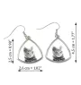 Chartreux - boucles d'oreilles avec un chat, boucles d'oreilles pendantes avec une image, bijoux personnalisés avec l'impression de la marque Art-Dog