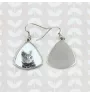 Chartreux - boucles d'oreilles avec un chat, boucles d'oreilles pendantes avec une image, bijoux personnalisés avec l'impression de la marque Art-Dog
