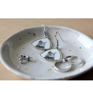 Chartreux kolczyki ze zdjęciem kota Art-Dog