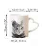 Chartreux Tasse mit Katze, entzückende Tasse mit herzförmigem Henkel, universelles Geschenk der Marke Art-Dog
