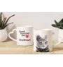 Chartreux Tasse mit Katze, entzückende Tasse mit herzförmigem Henkel, universelles Geschenk der Marke Art-Dog