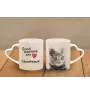 Chartreux - tasse avec un chat, une tasse adorable avec une anse en forme de cœur, un cadeau universel de la marque Art-Dog