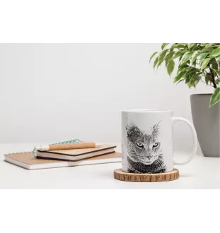Chartreux - Tasse mit Katze, entzückende Tasse mit Grafik, Geschenk mit Ihrem Foto von der Marke Art-Dog