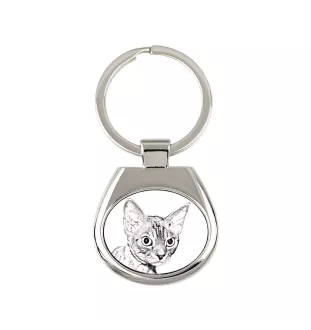 Devon Rex brelok ze zdjęciem kota Art-Dog
