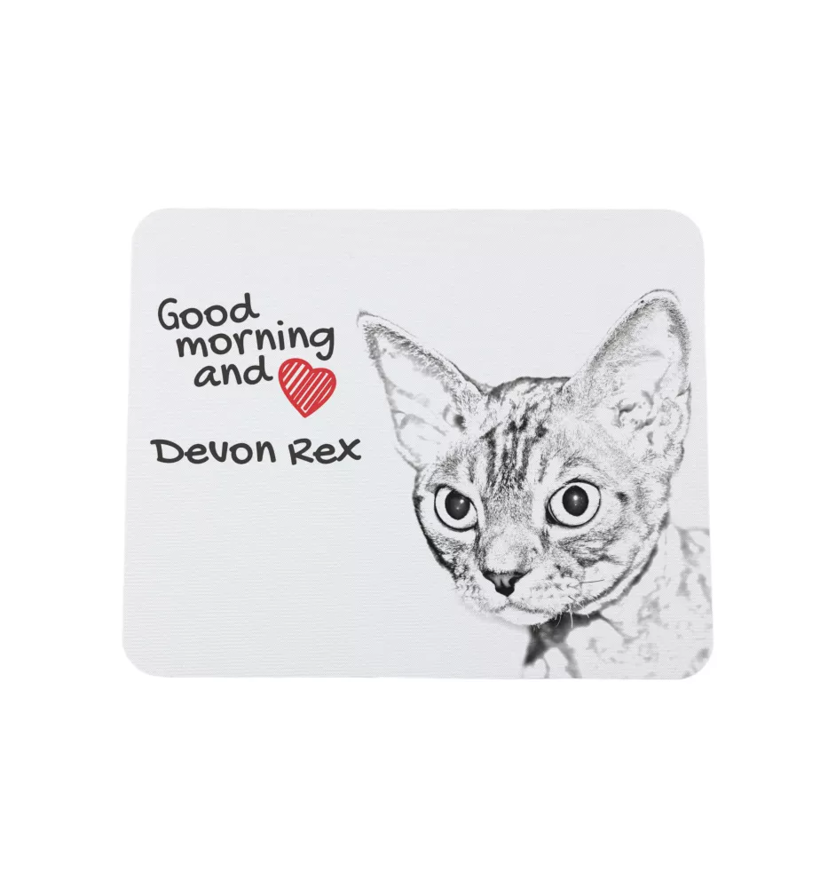 Devon Rex podkładka pod mysz z kotem Art-Dog