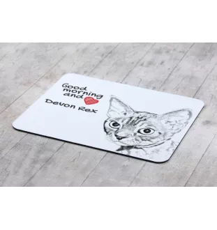 Devon Rex podkładka pod mysz z kotem Art-Dog