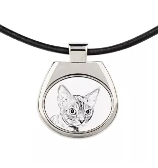 Devon Rex - collier avec un chat, pendentif personnalisé avec une photo, collier unique pour hommes et femmes de la marque Art-Dog
