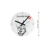 Cornish Rex - wall clock with a cat, shelf clock with a print, personalized home decoration from the Art-Dog brand
