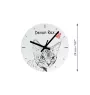Devon Rex - horloge murale avec un chat, horloge de table avec impression, décoration personnalisée de la maison de la marque Art-Dog