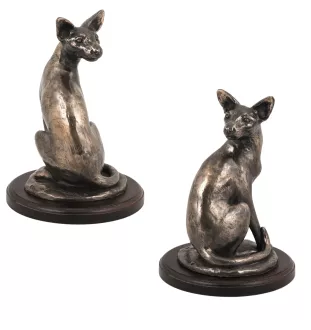 Ägyptische Mau Katze - Katzenstatue, Büroskulptur, Trophäe für Katzenausstellung der Marke Art-Dog