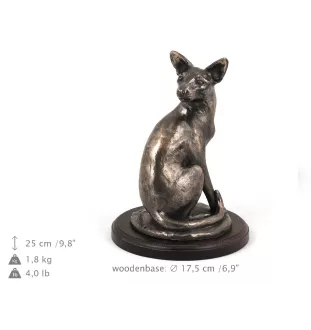 Chat Mau égyptien statuette de chat, figurine pour bureau, trophée pour exposition féline de la marque Art-Dog