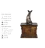 Egyptian Mau Cat - urn for the ashes of a dog, urn with a statuette, elegant urn in the classic style of the Art-Dog brand