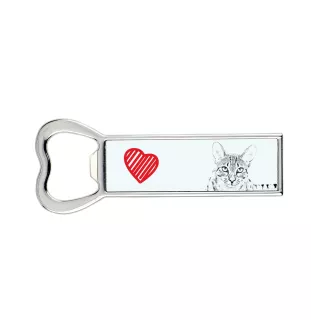 Chat Mau égyptien - ouvre-bouteille avec un chat, ouvre-bouteille personnalisé pour le réfrigérateur, cadeau unique pour homme de la marque Art-Dog